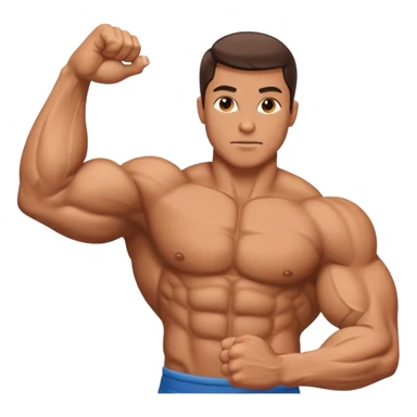 muscle arm sticker