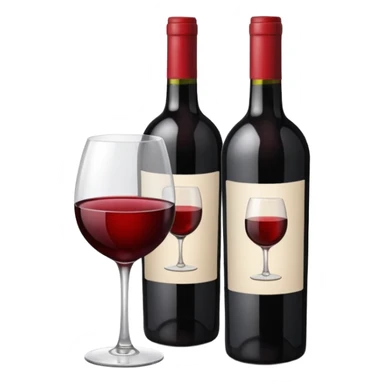 Bottle of wine sticker