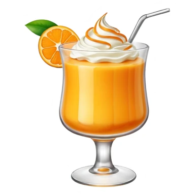 mango pudding in fancy glass sticker