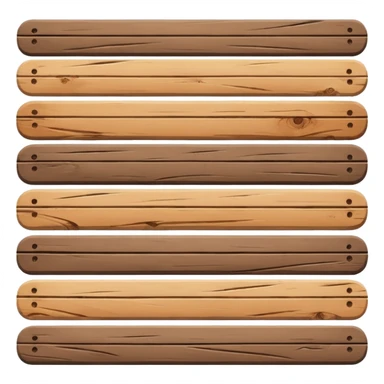 1 wooden plank sticker