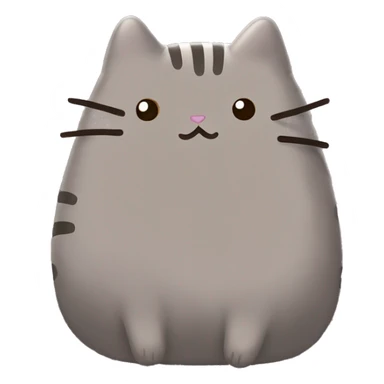  glittery  pusheen    sticker