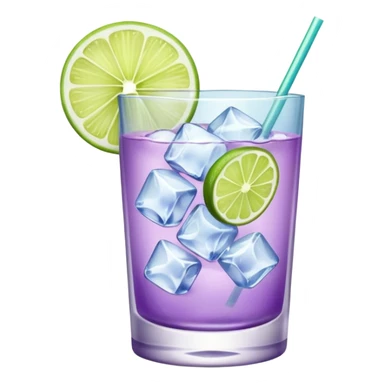 Cocktail light purple sticker