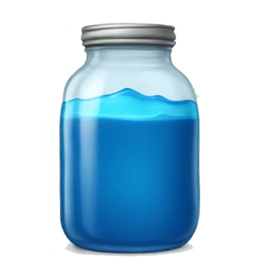 Jar with Blue liquide  sticker