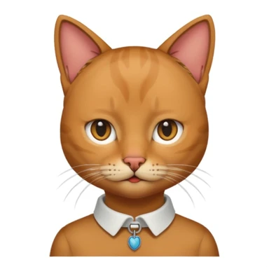 persona con la testa di un gatto  sticker