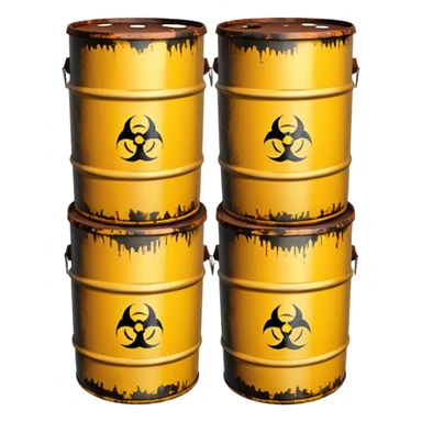Chemical x waste barrels sticker