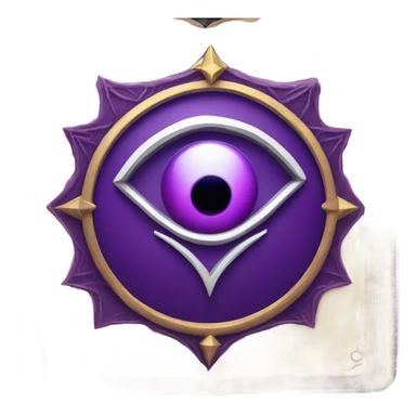 spell book that's purple with evil eye in the middle sticker