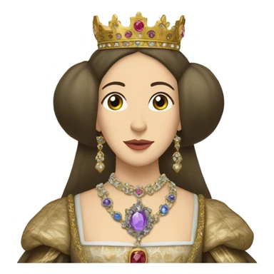 Queen Catherine of Aragon, detailed pretty sticker