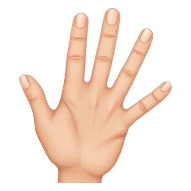 a left hand with four fingers sticker