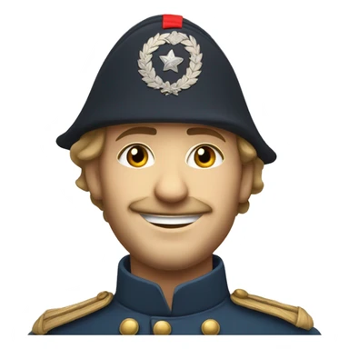 smiling French soldier in the Crimean War sticker