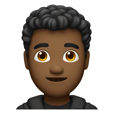 memoji hombre negro sticker
