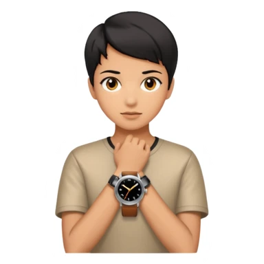 future Explorer with futuristic watch sticker