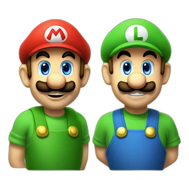 Mario and Luigi sticker