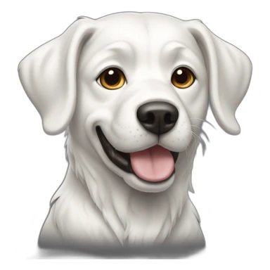 Chien blanc sticker