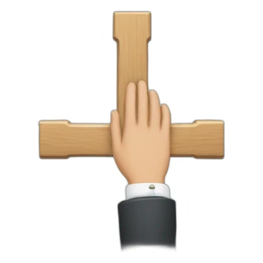 HR-manager hands of the cross sticker