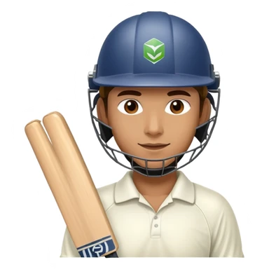 cricket player fielding sticker
