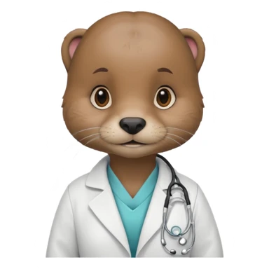 haz una nutria femenina como nutriologa sticker