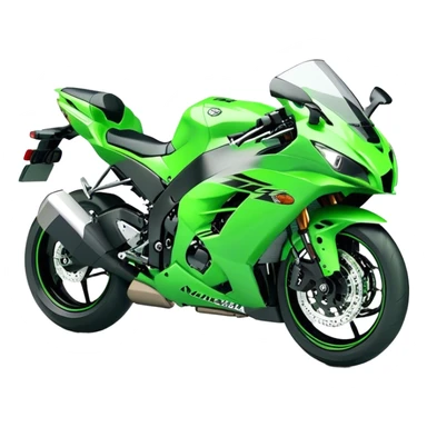 Kawasaki Ninja (Sportbike) - Kawasaki Ninja ZX-10R (Model Year: 2022) (Iconic colour: Green) sticker