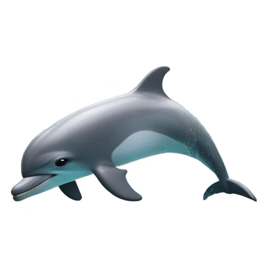 A Dolphin in the sea sticker