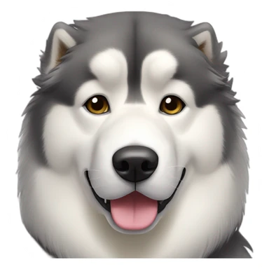 Dog alaskan malamute full-height sticker