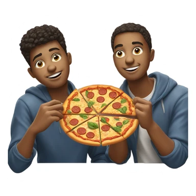 Three English Columbia college students eating pizza downtown and enjoying beer  sticker