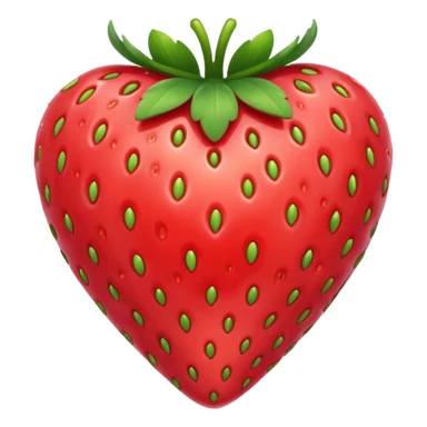 Strawberry-Heart shaped like a heart sticker