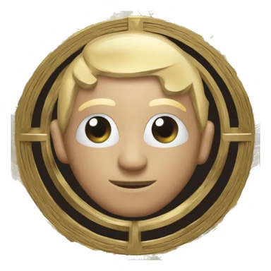 Cryptocurrency with symbols from three major coins sticker