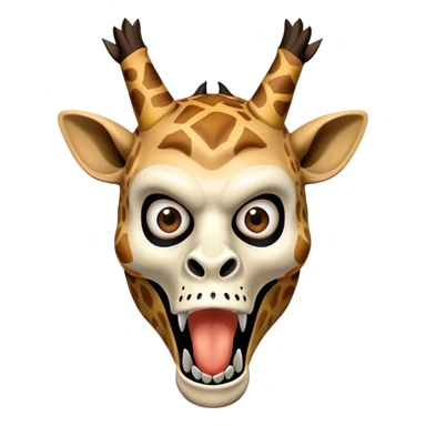 The killer from scream in the scream mask which giraffe ears sticker