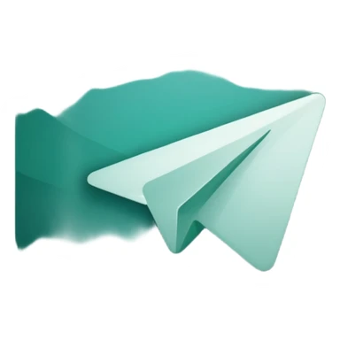 
dark green telegram logo icon without background sticker