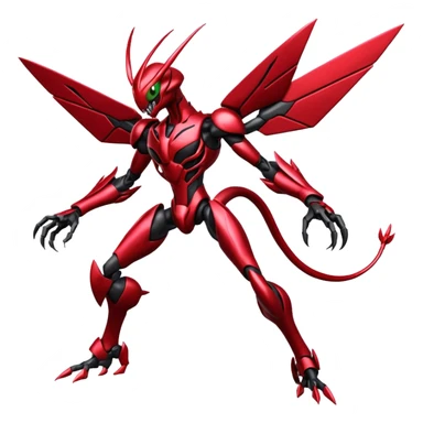 Venom-Cyberbug-Genesect-Vikavolt-Darkrai-Scizor-fusion, full body sticker