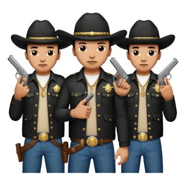Norteño street gang with 14, hand gang signs and guns sticker