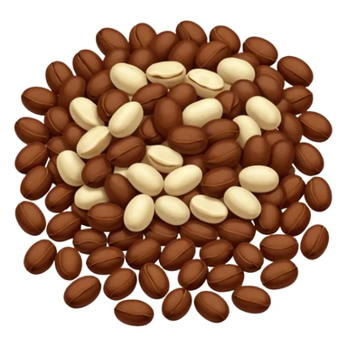 raw beans (like brazilian beans) sticker
