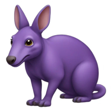 purple aardvark sticker