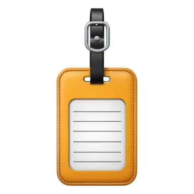 luggage tag sticker