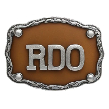 rodeo belt buckle  sticker