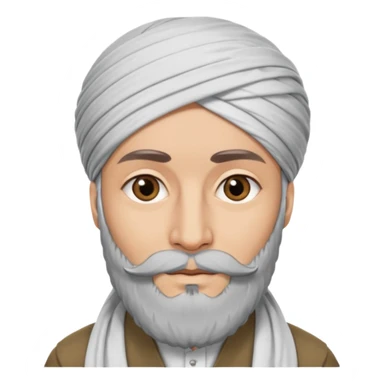 mullah traditional Islamic scholar wearing a turban sticker