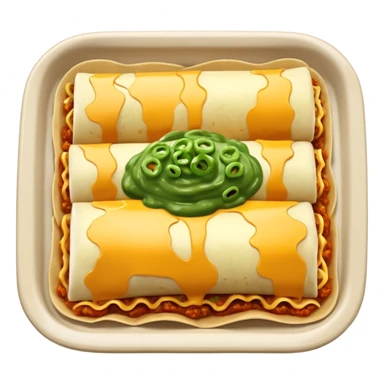 enchiladas with cheese and green sauce  sticker