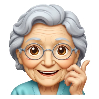 granny character sticker