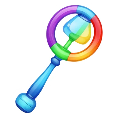 Rattle – colorful sticker