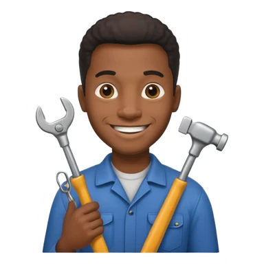 black locksmith man sticker