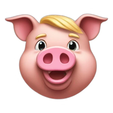 Donald trump as big pig sticker
