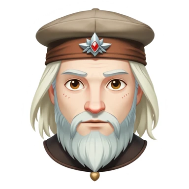 The Witcher in a Kshanka Hat  sticker