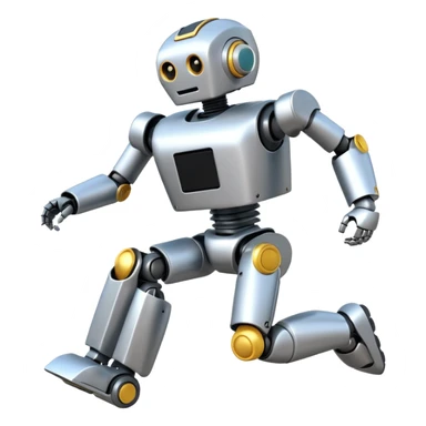 robot running right sticker