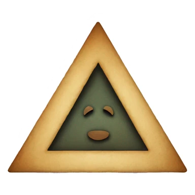 circle with a triangle inside with a triple tau cross inside sticker