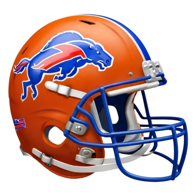 Denver bronco sitting on buffalo bills sticker