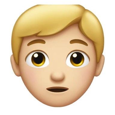 Emoji with teary eyes and blushing sticker