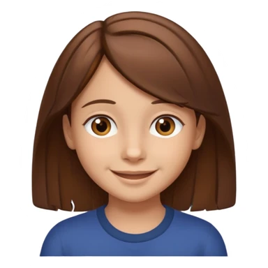Daria whit brown hair and brown eyes a 7 y.o kid sticker