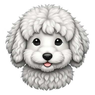 black and white bernadoodle sticker