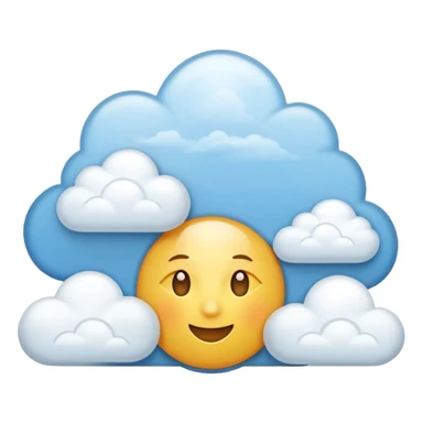 Sunny and cloudy morning sticker