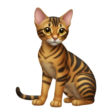 Toyger Cat Breed Full Body sticker