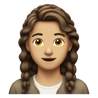 young 15 year old jewish with brown hair sticker